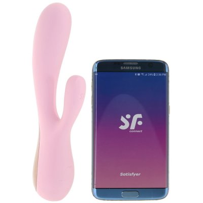 Satisfyer Mono Flex Rabbit Style Vibrator with App In Mauve