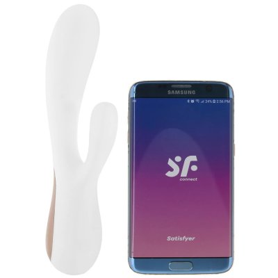 Satisfyer Mono Flex Rabbit Style Vibrator with App In White