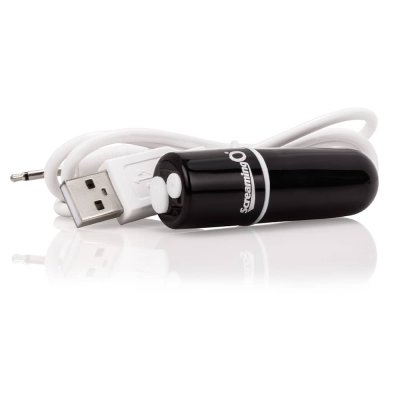Screaming O Charged Vooom Rechargeable Bullet Vibe In Black