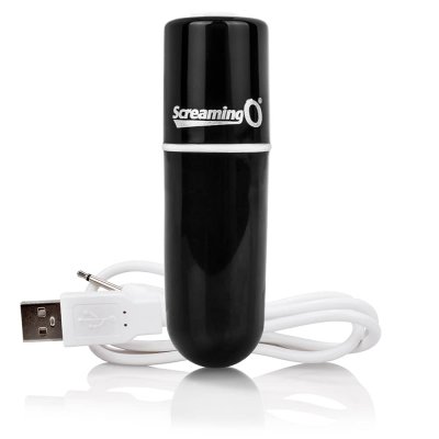 Screaming O Charged Vooom Rechargeable Bullet Vibe In Black