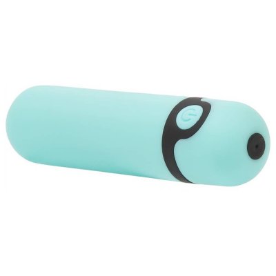 Simple & True Rechargeable Vibrating Bullet In Teal