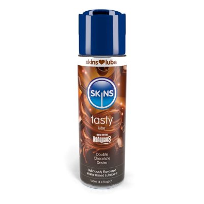 Skins Tasty Lube Flavored Water Based Lube In Double Chocolate