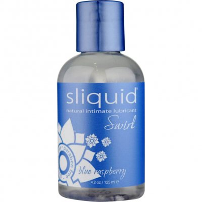 Sliquid Naturals Swirl Lubricant Blue Raspberry Flavor 4.2 Oz