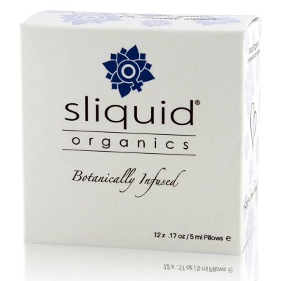 Sliquid Organics Naturally Infused Lube In 12 Sample Cube Pack
