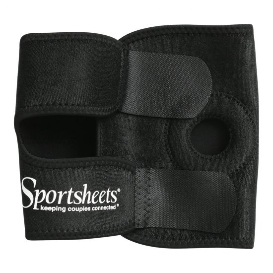 Sportsheets Adjustable Thigh Strap-On Harness In Black