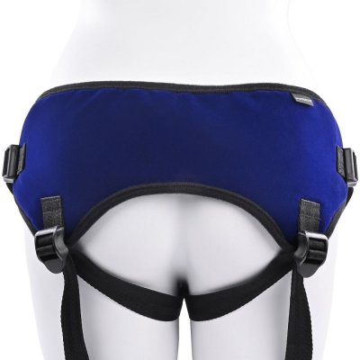 Sportsheets Lush Cobalt Strap-On Harness with Bullet Vibe Pocket