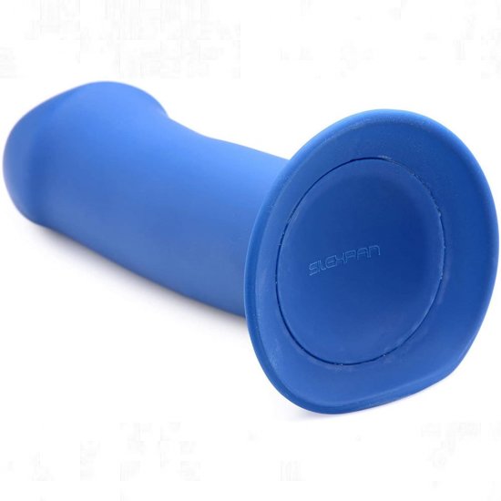 Squeeze-It Thick Phallic Silexpan Silicone Dildo In Blue