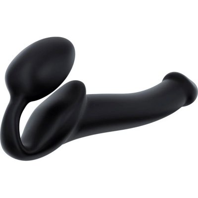 Strap-On Me Silicone Bendable Strapless Strap-On In Black MED