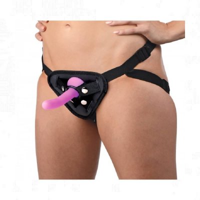 Strap U Double G Deluxe Vibrating Strap-On Kit In Pink
