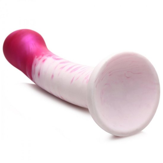 Strap U G-Swirl G-Spot 6 inch Silicone Dildo In Pink