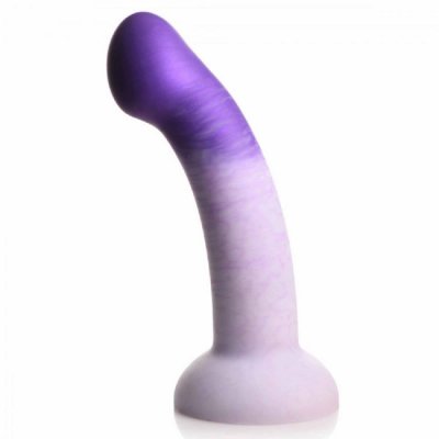 Strap U G-Swirl G-Spot 6 inch Silicone Dildo In Purple
