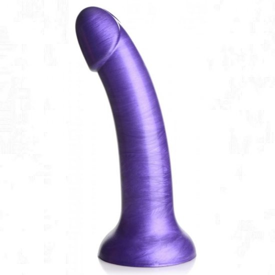 Strap U G-Tastic 7 inch Metallic Silicone Dildo In Purple