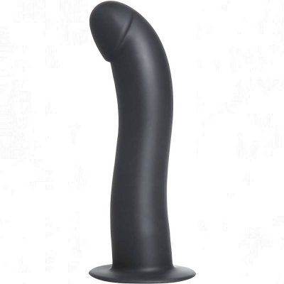 Strap U Onyx Vibrating Silicone G-Spot Dildo In Black