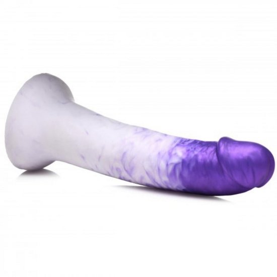 Strap U Real Swirl Realistic Silicone Dildo In Purple