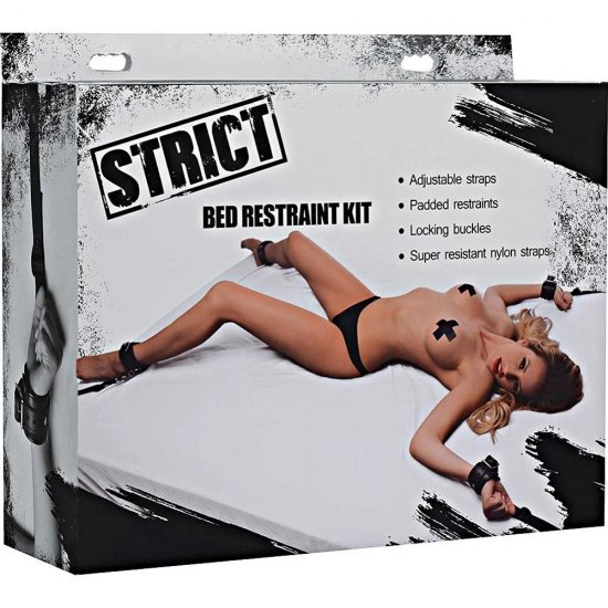 Strict Deluxe Bed Restraint Kit In Black