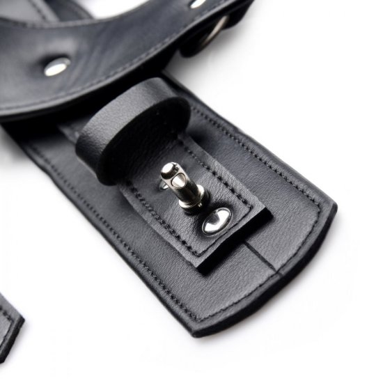 Strict Frog Tie Adjustable Locking Restraint Set In Black