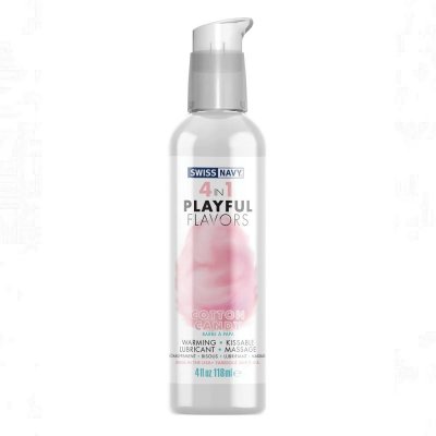 Swiss Navy 4 in 1 Playful Flavors Lube In Cotton Candy 4 Oz