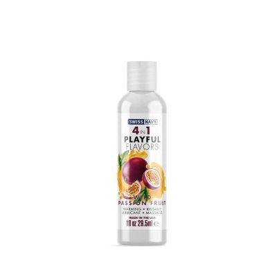 Swiss Navy 4 in 1 Playful Flavors Lube In Wild Passion Fruit 1Oz