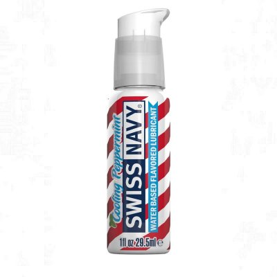 Swiss Navy Flavored Water Based Lubricant Cooling Peppermint 1Oz