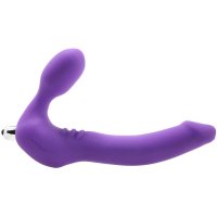 Tantus Classic Strapless Silicone Vibrating Strap On In Violet