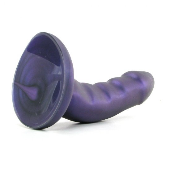 Tantus Curve Ultra Premium Silicone Dildo In Midnight Purple