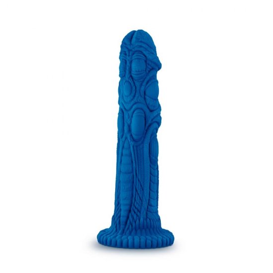 The Realm Draken Silicone Lock On Dildo In Blue