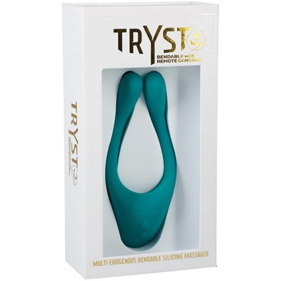TRYST V2 Bendable Multi Erogenous Zone Vibe & Remote In Teal