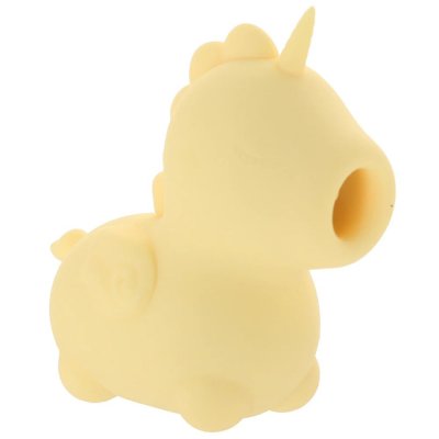 Unihorn Bean Blossom Mini Unicorn Licking Silicone Vibe - Yellow