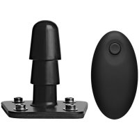 Vac-U-Lock Vibrating Plug With Wireless Remote In Black