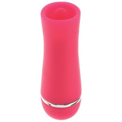 VeDO Liki Flickering Tongue Rechargeable Silicone Vibe In Pink