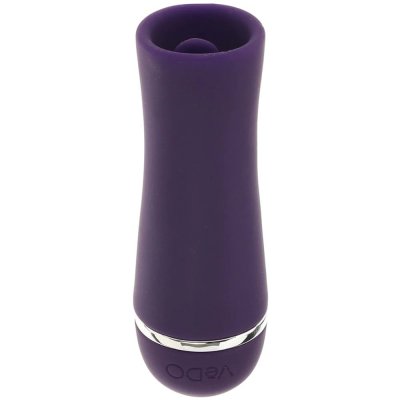 VeDO Liki Flickering Tongue Rechargeable Silicone Vibe In Purple