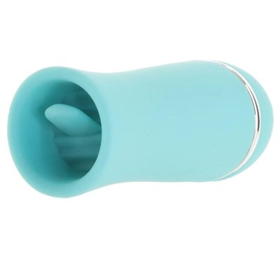 VeDO Liki Flickering Tongue Rechargeable Silicone Vibe Turquoise