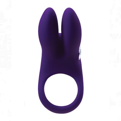 Vedo Sexy Bunny Rechargeable Vibrating Cock Ring In Deep Purple