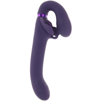 Vive Satu Triple Action Pulse Wave Strapless Strap-On In Purple