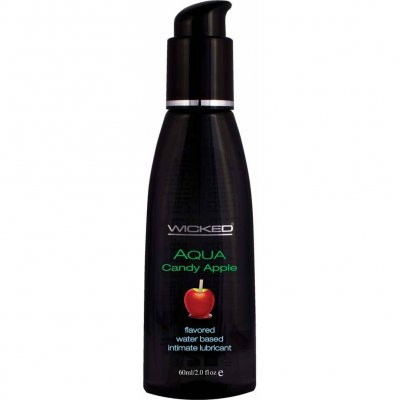 Wicked Aqua Candy Apple Flavored Water Based Lubricant 2 Oz