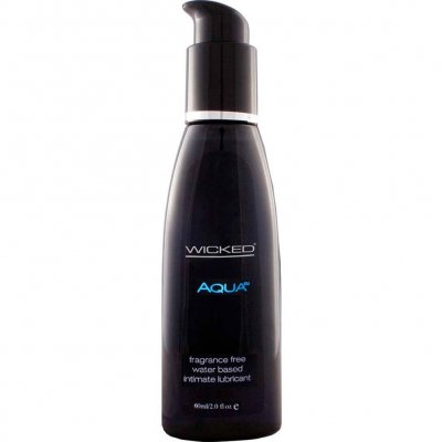 Wicked Aqua Fragrance Free Water Based Intimate Lubricant 2 Oz