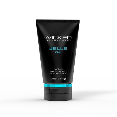 Wicked Jelle Chill Cooling Water Based Anal Lubricant 4 Oz