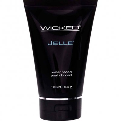 Wicked Jelle Water Based Anal Lubricant 4 Oz Tube