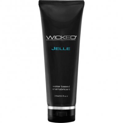 Wicked Jelle Water Based Anal Lubricant 8 Oz