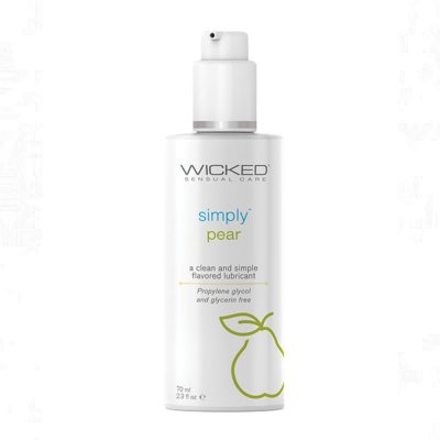 Wicked Simply Pear Water Based Flavored Lube In 2.3 Oz