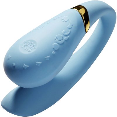Zalo Fanfan App Enabled Silicone Couples Vibrator In Royal Blue